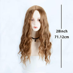 Long Curly Wavy Synthetic Wig Heat Resistant Natural Look