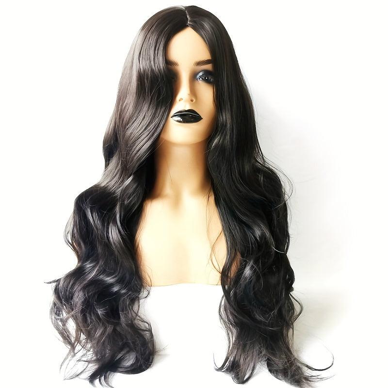 Long Curly Wavy Synthetic Wig Heat Resistant Natural Look