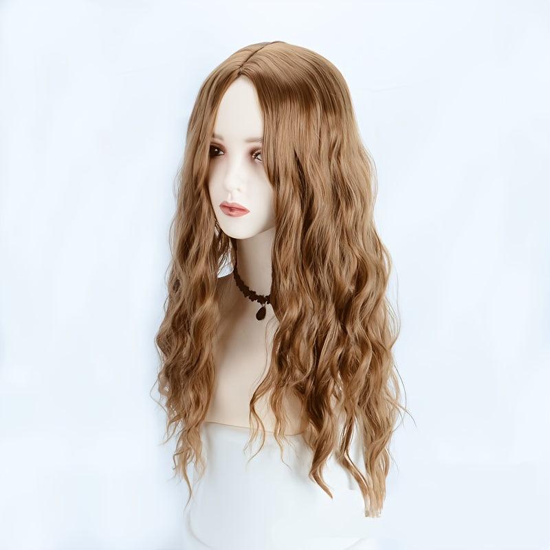 Long Curly Wavy Synthetic Wig Heat Resistant Natural Look