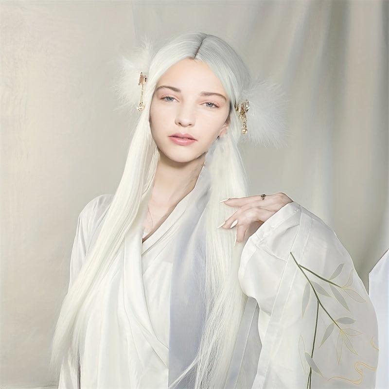 Anime Cosplay Wig Long Straight Hair Ancient Costume Hanfu Wig for Halloween
