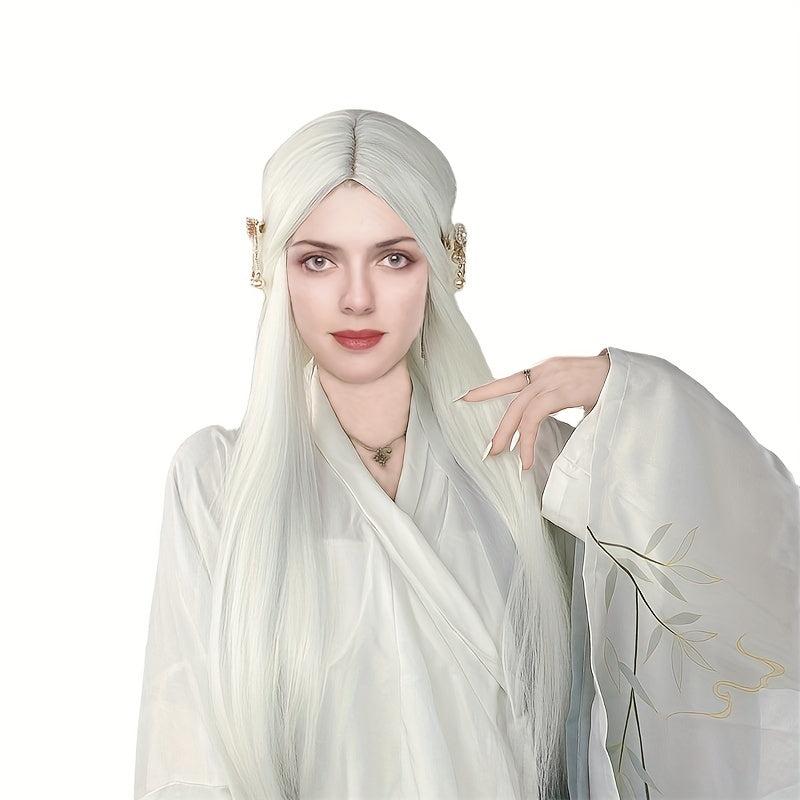 Anime Cosplay Wig Long Straight Hair Ancient Costume Hanfu Wig for Halloween