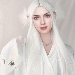 Anime Cosplay Wig Long Straight Hair Ancient Costume Hanfu Wig for Halloween