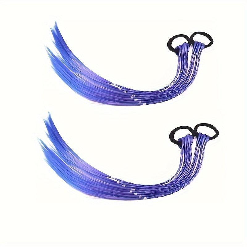 Colorful Wigs Beauty Hair Bands Headwear Twist Braid Rope Ponytail