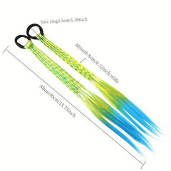 Colorful Wigs Beauty Hair Bands Headwear Twist Braid Rope Ponytail
