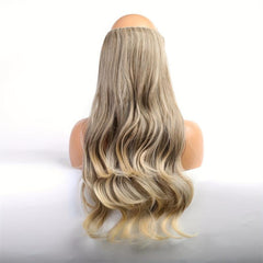 4pcs Straight Hair Pieces Synthetic Extensions for Daily Use