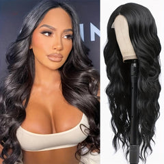 Long Curly Wavy Wig Synthetic Heat Resistant Natural Look Daily Use
