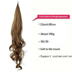 Curly Wavy Ponytail Extensions Synthetic Hair Natural Look Daily Use