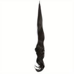 Curly Wavy Ponytail Extensions Synthetic Hair Natural Look Daily Use