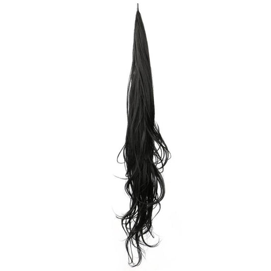 Curly Wavy Ponytail Extensions Synthetic Hair Natural Look Daily Use