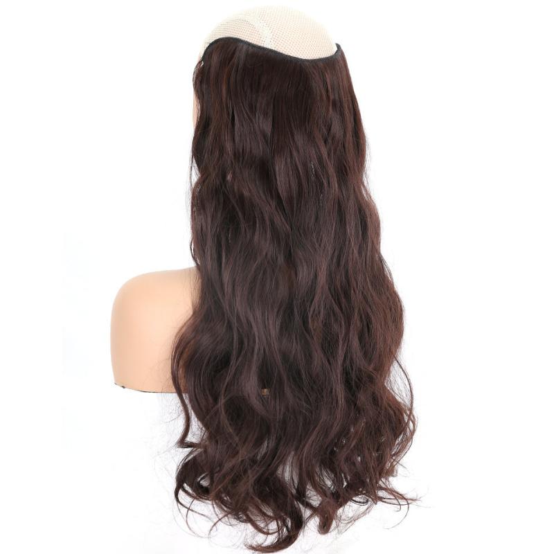 Wavy Curly Clip In Hair Extensions Natural Looking U Shaped Hair Extensions