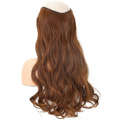 Wavy Curly Clip In Hair Extensions Natural Looking U Shaped Hair Extensions