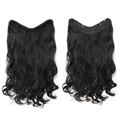 Wavy Curly Clip In Hair Extensions Natural Looking U Shaped Hair Extensions