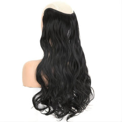 Wavy Curly Clip In Hair Extensions Natural Looking U Shaped Hair Extensions