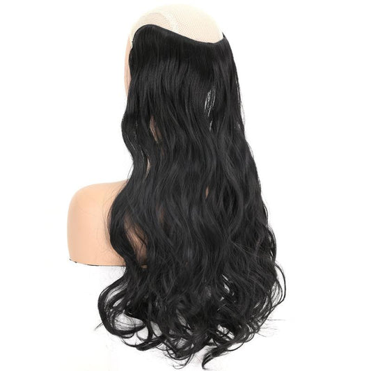 Wavy Curly Clip In Hair Extensions Natural Looking U Shaped Hair Extensions