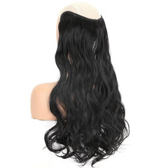 Wavy Curly Clip In Hair Extensions Natural Looking U Shaped Hair Extensions