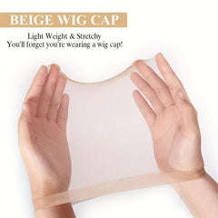 Invisible HD Lace Wig Caps - Ultra Thin Stocking Caps for Lace Front Wigs