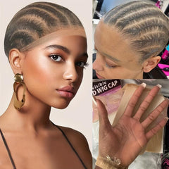 Invisible HD Lace Wig Caps - Ultra Thin Stocking Caps for Lace Front Wigs