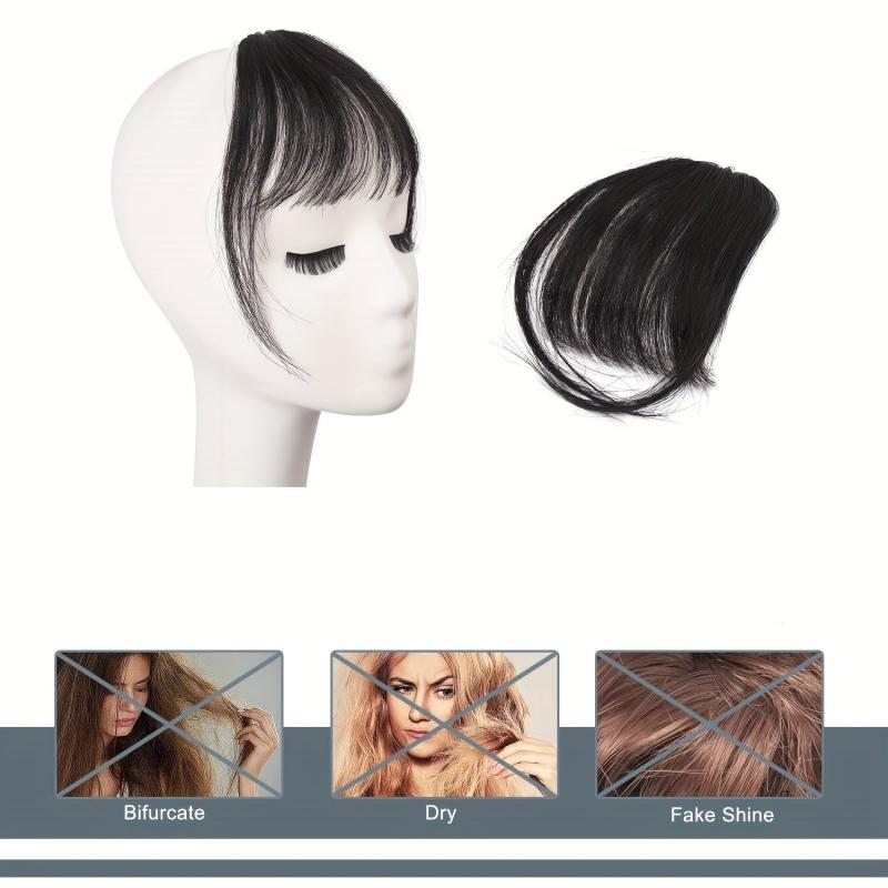 Clip In Air Bangs For Women 25.4 Cm Long