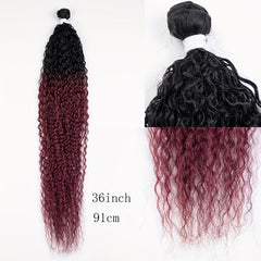 44cm Ombre Long Wavy Goddess Braiding Hair Extension