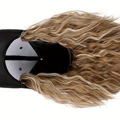 Baseball Cap Wigs Short Bob Wave Curly Hair Extensions