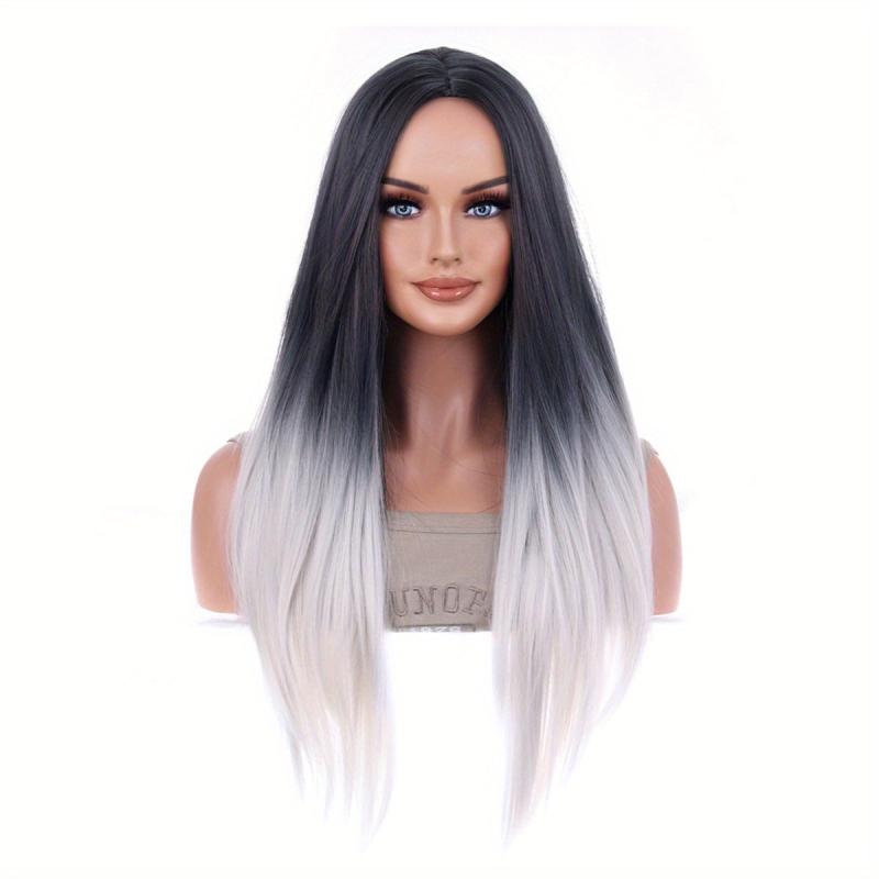 Harajuku Style Red Gradient Long Curly Hair Synthetic Wig for Women