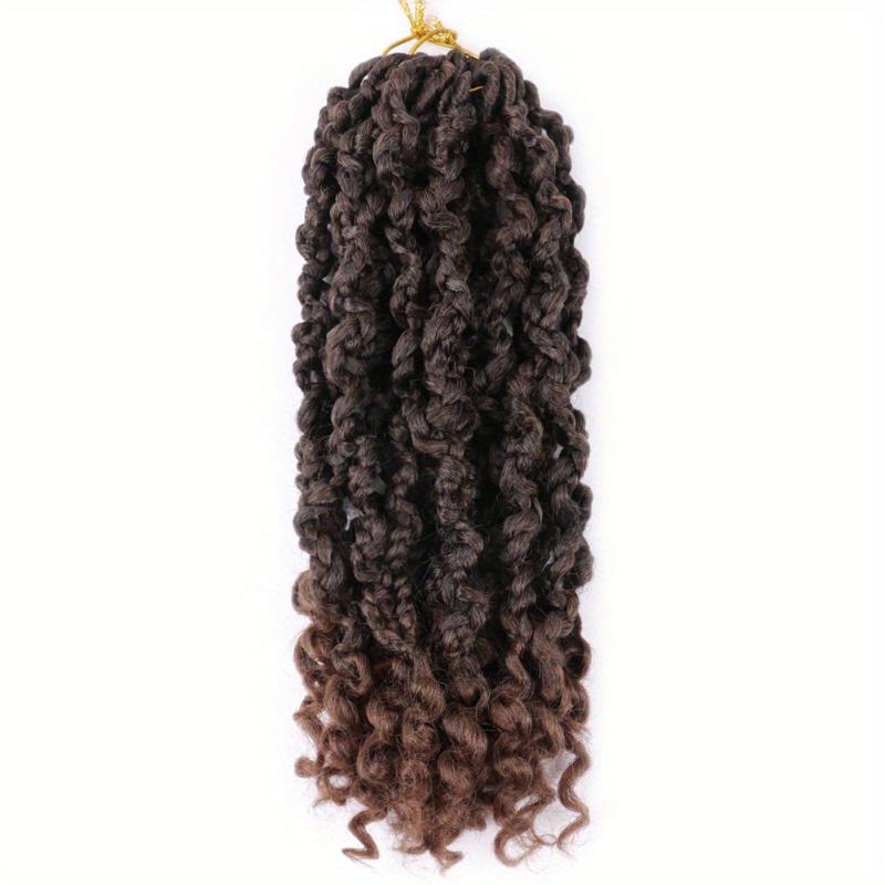 30 48cm Goddess Box Braids Crochet Hair Ombre Brown Boho Braiding Extensions