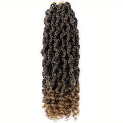 30 48cm Goddess Box Braids Crochet Hair Ombre Brown Boho Braiding Extensions