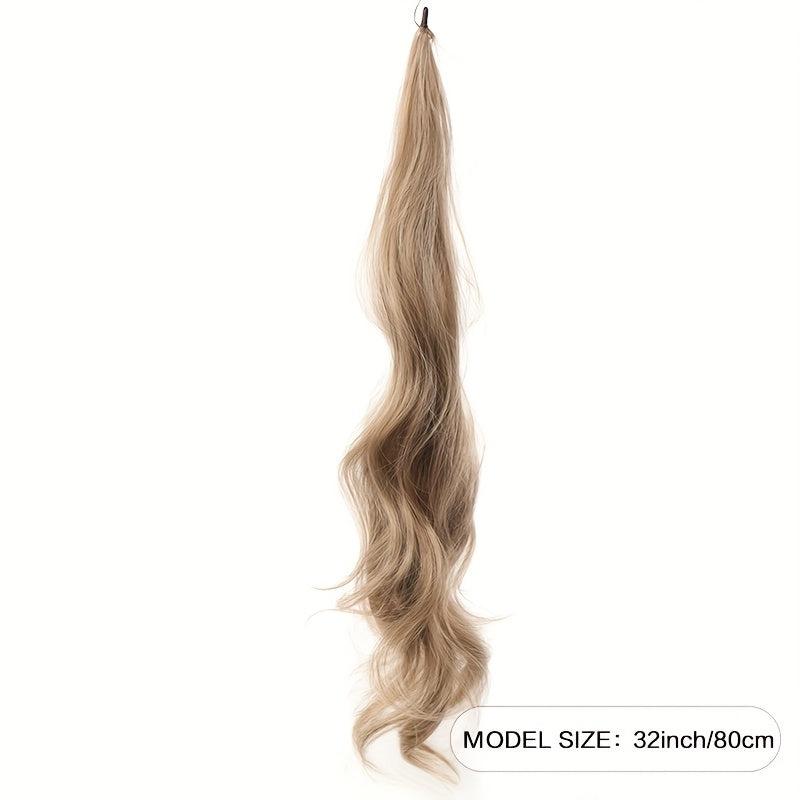 Long Curly Wavy Synthetic Ponytail Extensions for Women