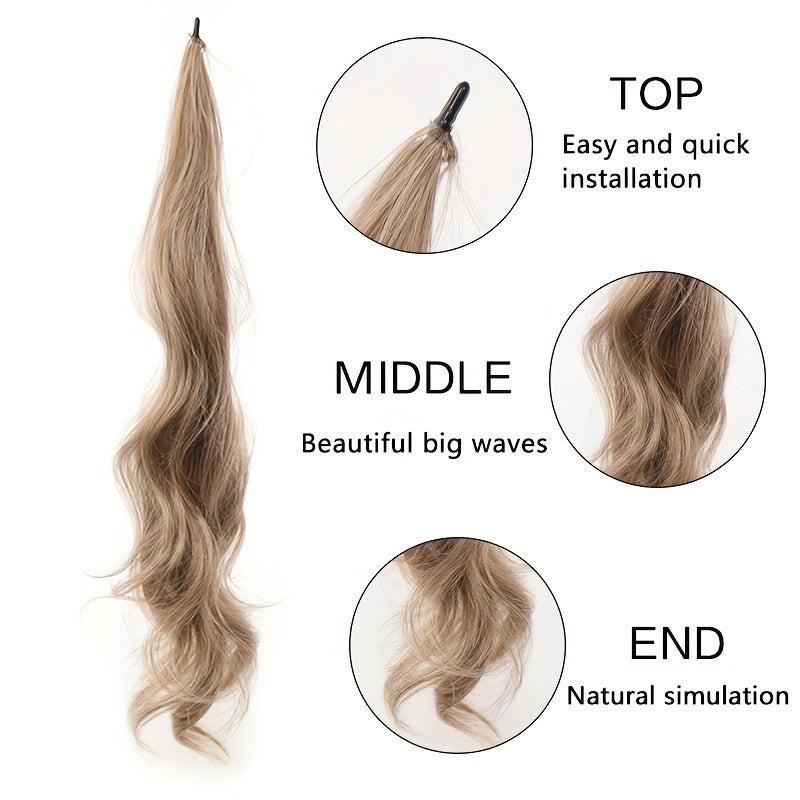 Long Curly Wavy Synthetic Ponytail Extensions for Women