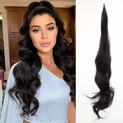 Long Curly Wavy Synthetic Ponytail Extensions for Women