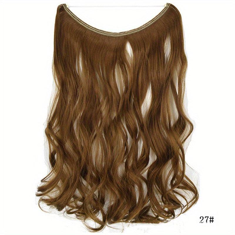 Long Wavy Hair Extensions with Fish Line Hairpieces