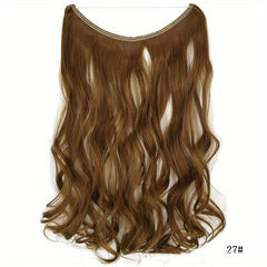 Long Wavy Hair Extensions with Fish Line Hairpieces