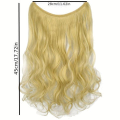 Long Wavy Hair Extensions with Fish Line Hairpieces