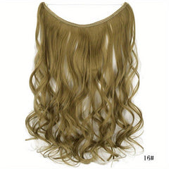 Long Wavy Hair Extensions with Fish Line Hairpieces
