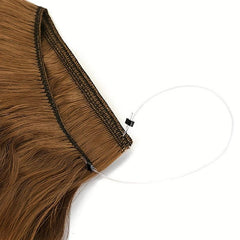 Long Wavy Hair Extensions with Fish Line Hairpieces