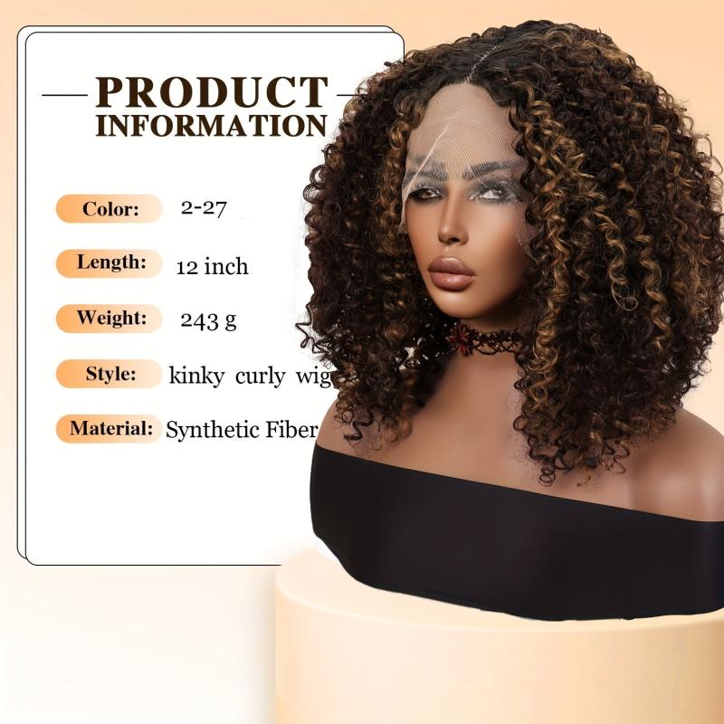 Soft Curly Afro Wigs Synthetic Blonde Curly Wig for Women