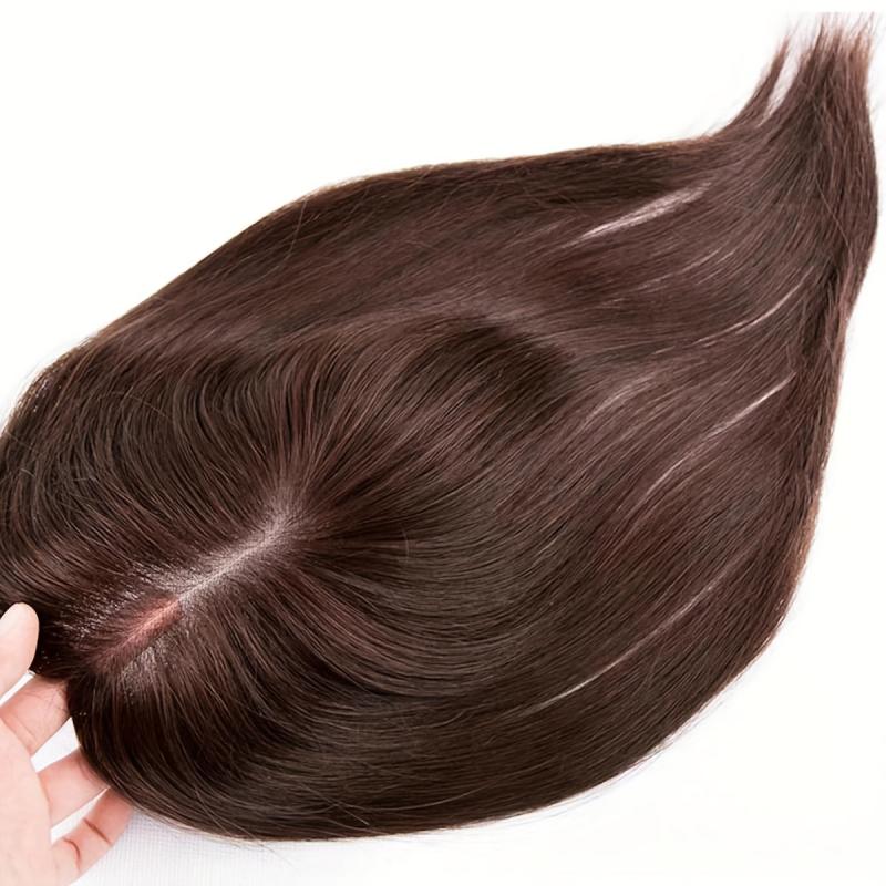 Lace Topper Human Hair Clip In Extensions for Daily Use