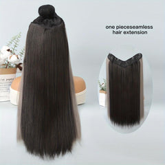 Long Straight Synthetic Hair Extensions 60-96 Cm Clip In Hairpiece for Women