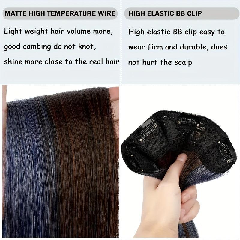 Long Straight Synthetic Hair Extensions 60-96 Cm Clip In Hairpiece for Women