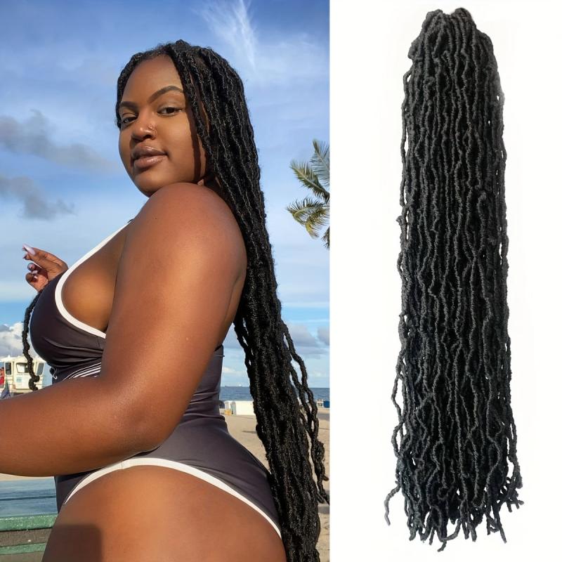 76 2 Cm Faux Locs Crochet Hair Soft Locs Braiding Hair Wig Goddess Locs