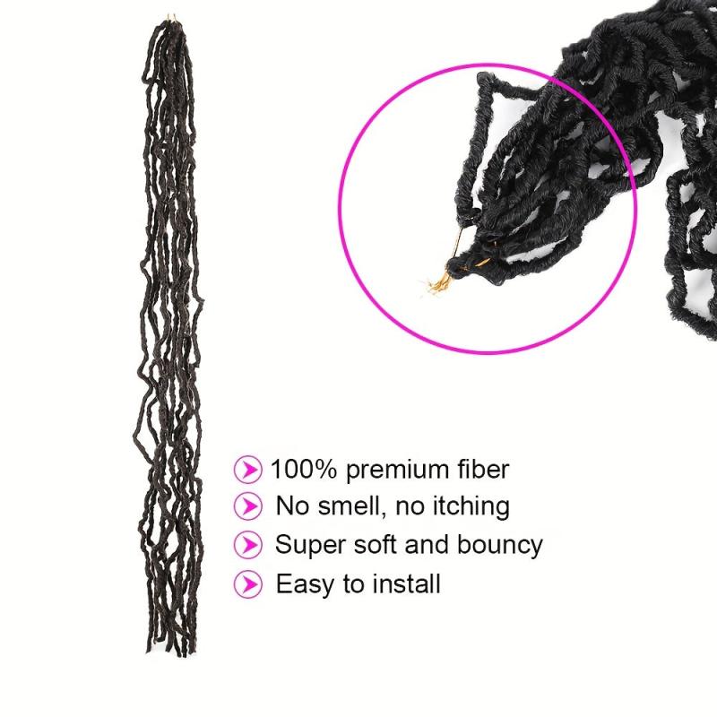 76 2 Cm Faux Locs Crochet Hair Soft Locs Braiding Hair Wig Goddess Locs