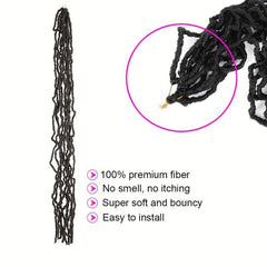 76 2 Cm Faux Locs Crochet Hair Soft Locs Braiding Hair Wig Goddess Locs