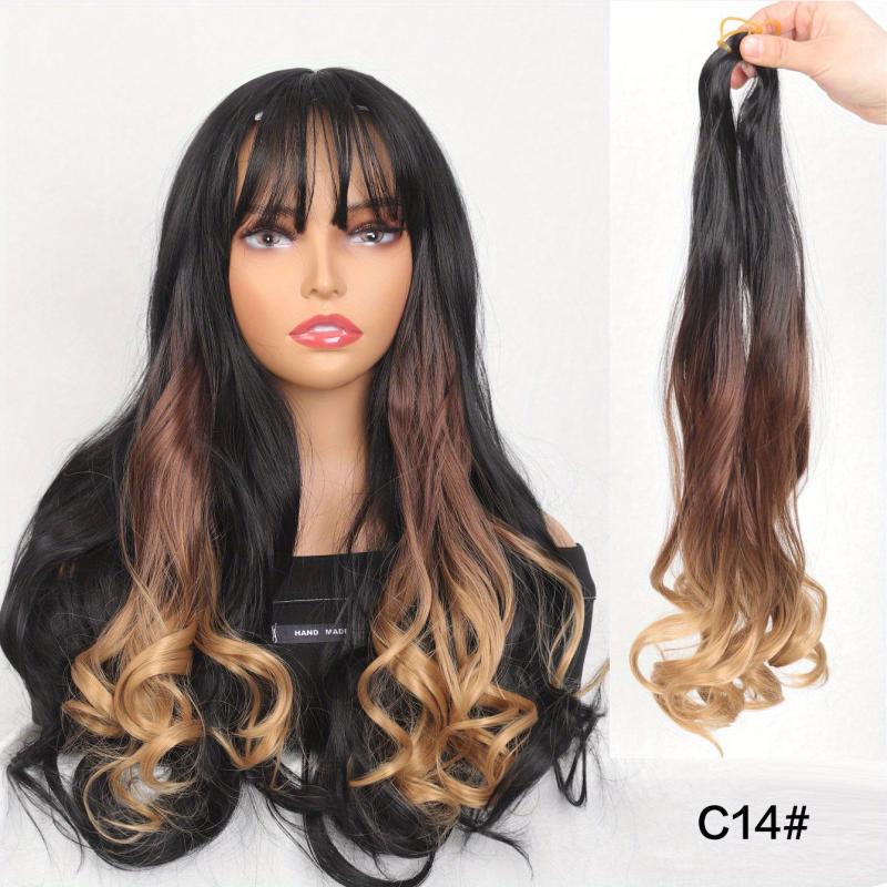 45 72 Cm Ombre Loose Wave Spiral Curl Braids Crochet Hair Extensions