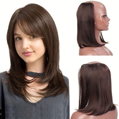 Invisible U Type Straight Hair Extensions Synthetic Hair for Women
