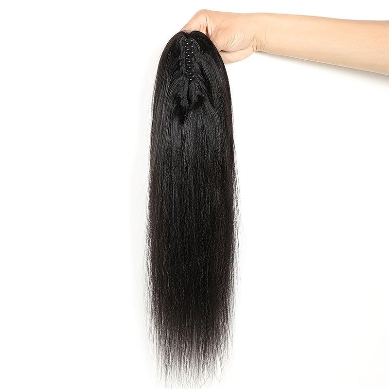 Straight Human Hair Ponytail Extensions 20-72 cm