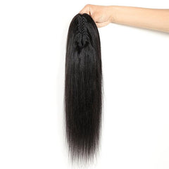 Straight Human Hair Ponytail Extensions 20-72 cm
