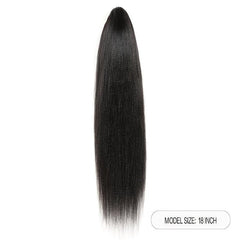 Straight Human Hair Ponytail Extensions 20-72 cm