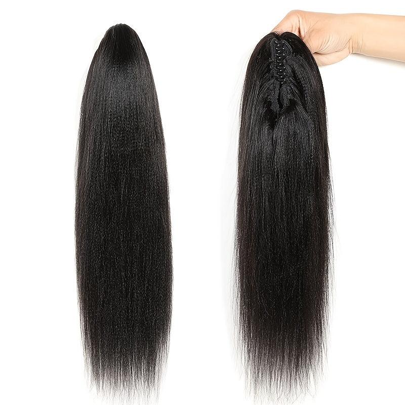 Straight Human Hair Ponytail Extensions 20-72 cm