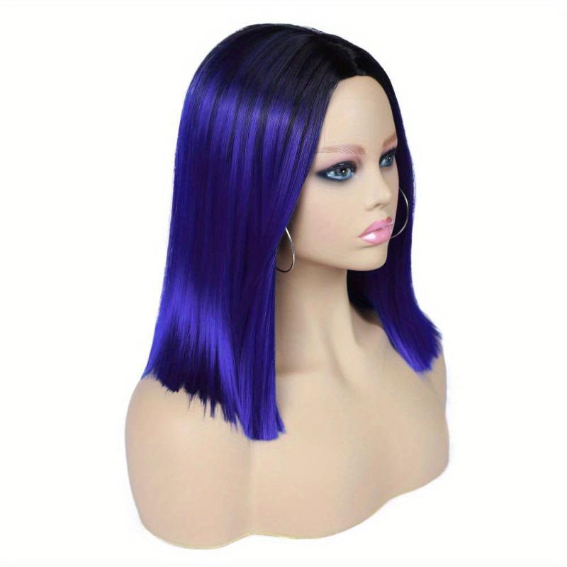 Short Ombre Bob Synthetic Fiber Straight Hair Wig
