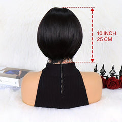 Colorful Straight Bob Wig With Bangs for Women